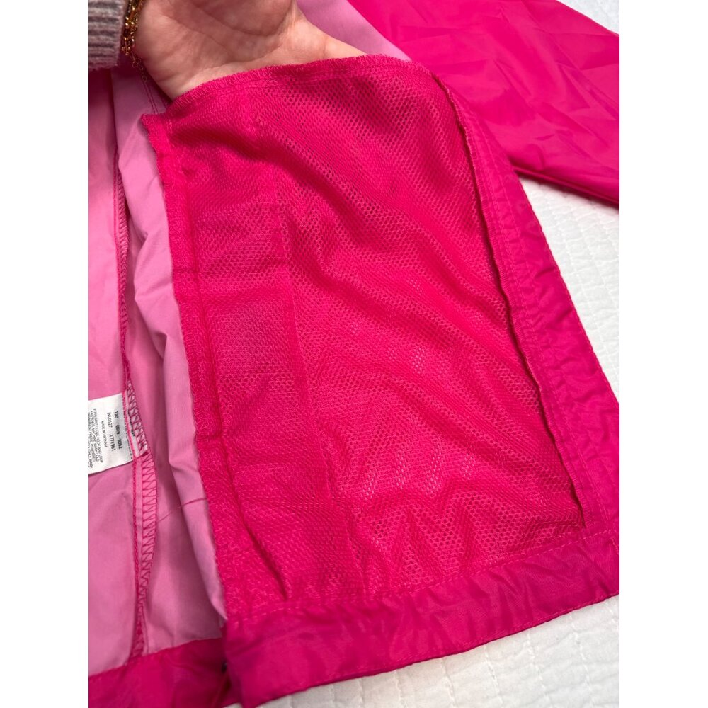 NWOT Columbia Woman Pink Windbreaker Hooded Travel Zip Up Jacket SZ L - Picture 10 of 15